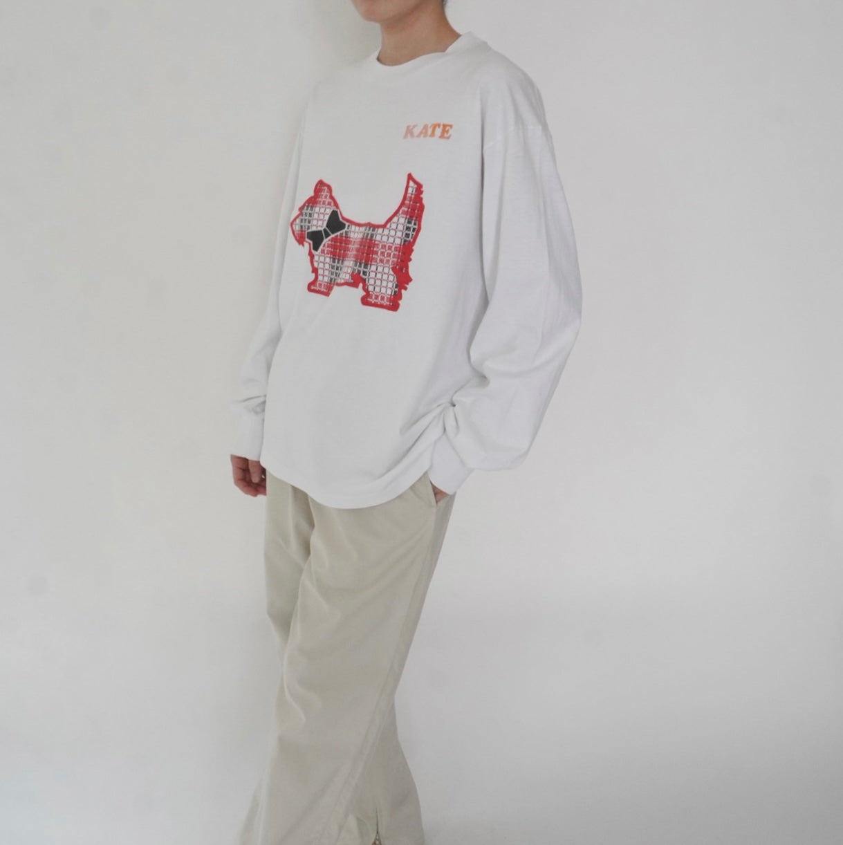 90s Printed Long T-shirt Made in USA
