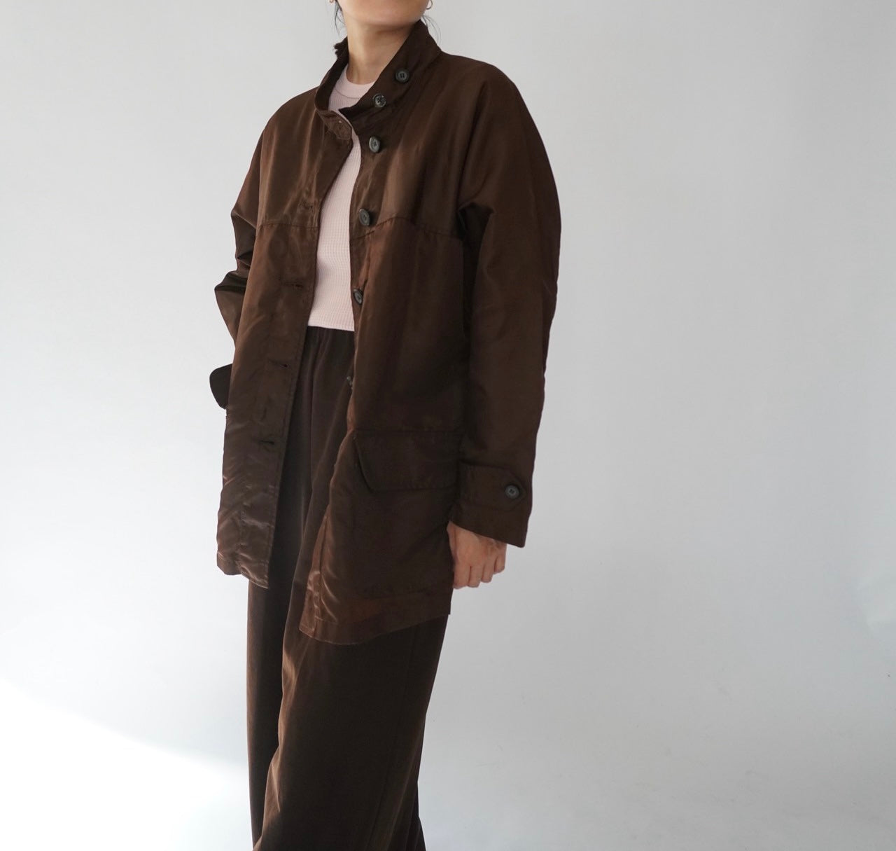 90s Brown Nylon Jacket