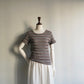90s Brown Striped Top