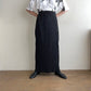 90s EURO  Black Pleated Skirt