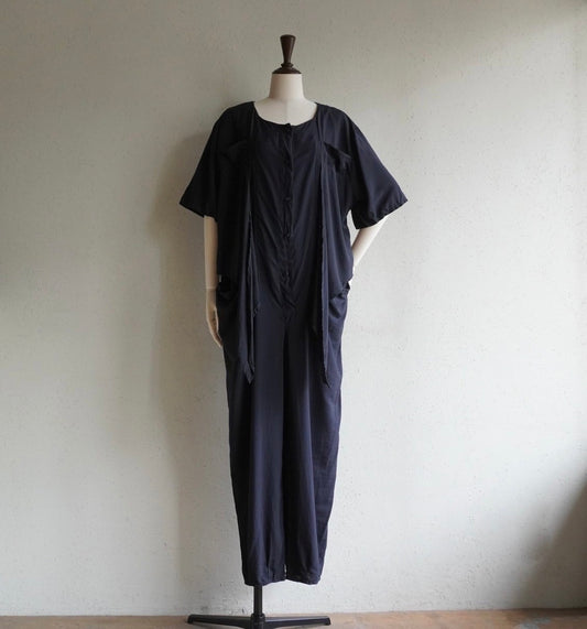 90s Black Jumpsuit Made in Italy