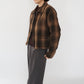 90s Wool Shadow Plaid Jacket