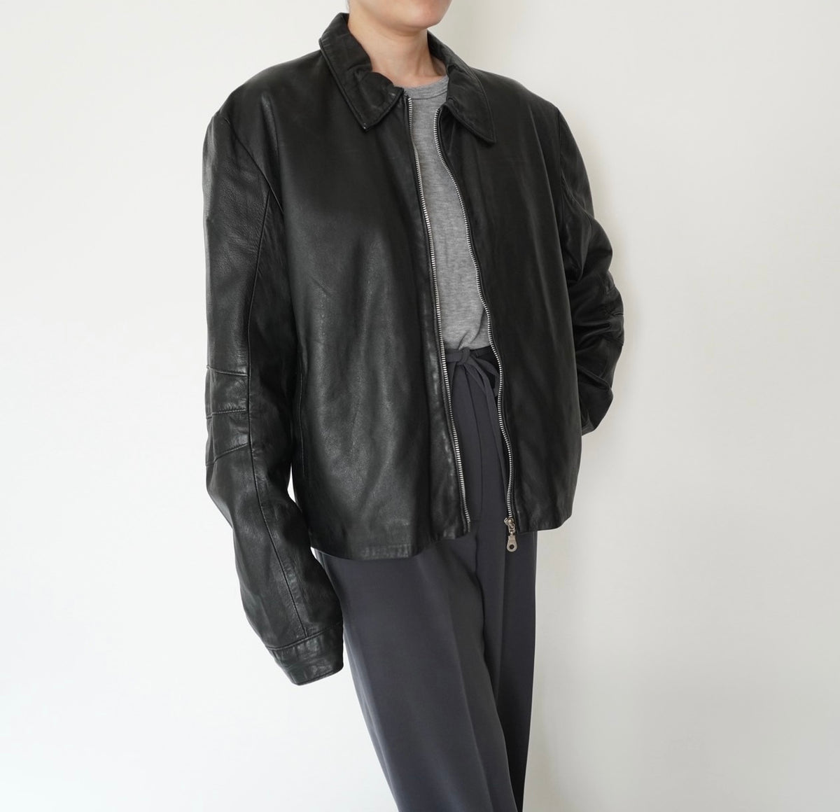 90s Leather Jacket Made in Italy