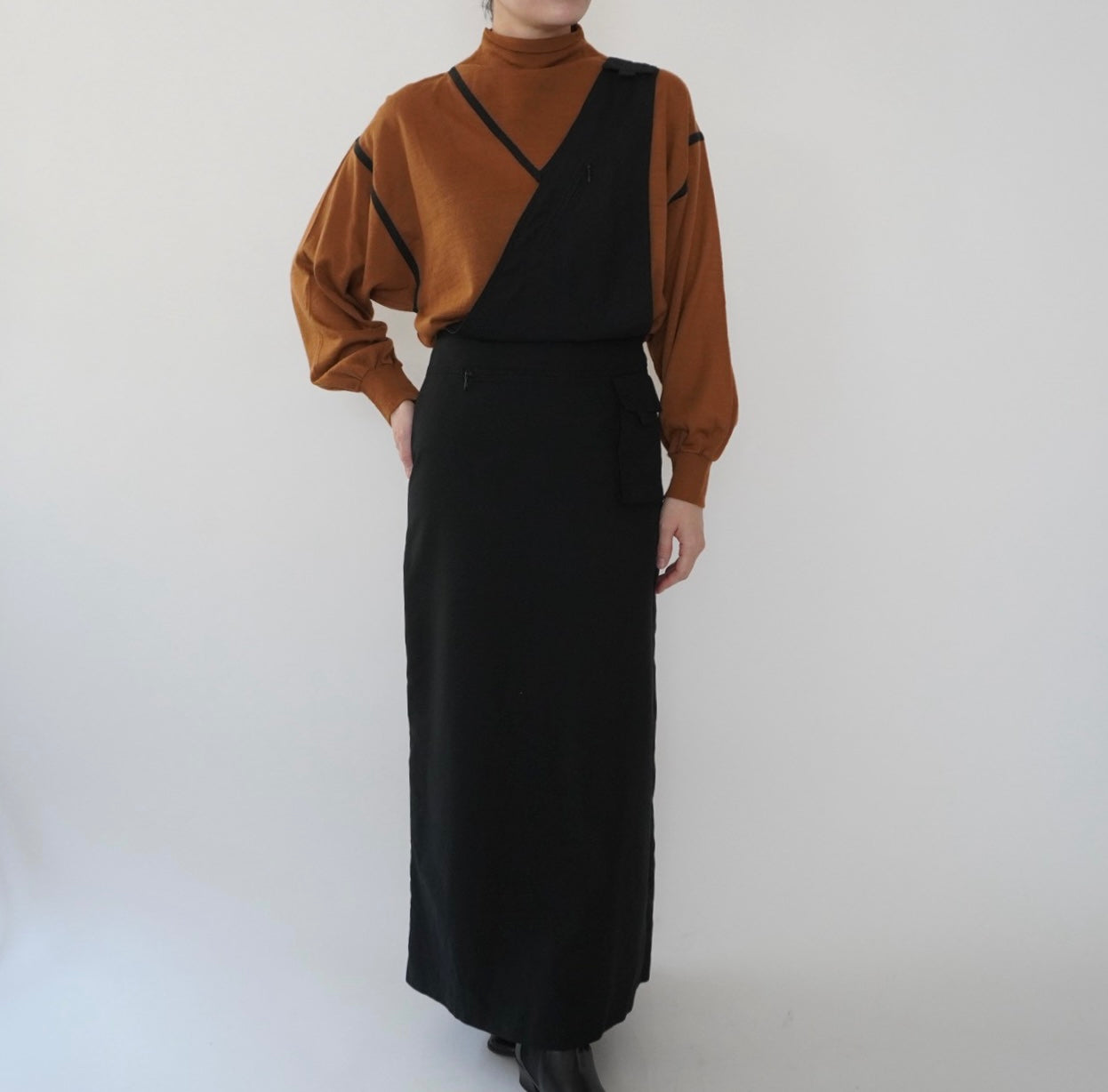 90s One Shoulder Design Dress