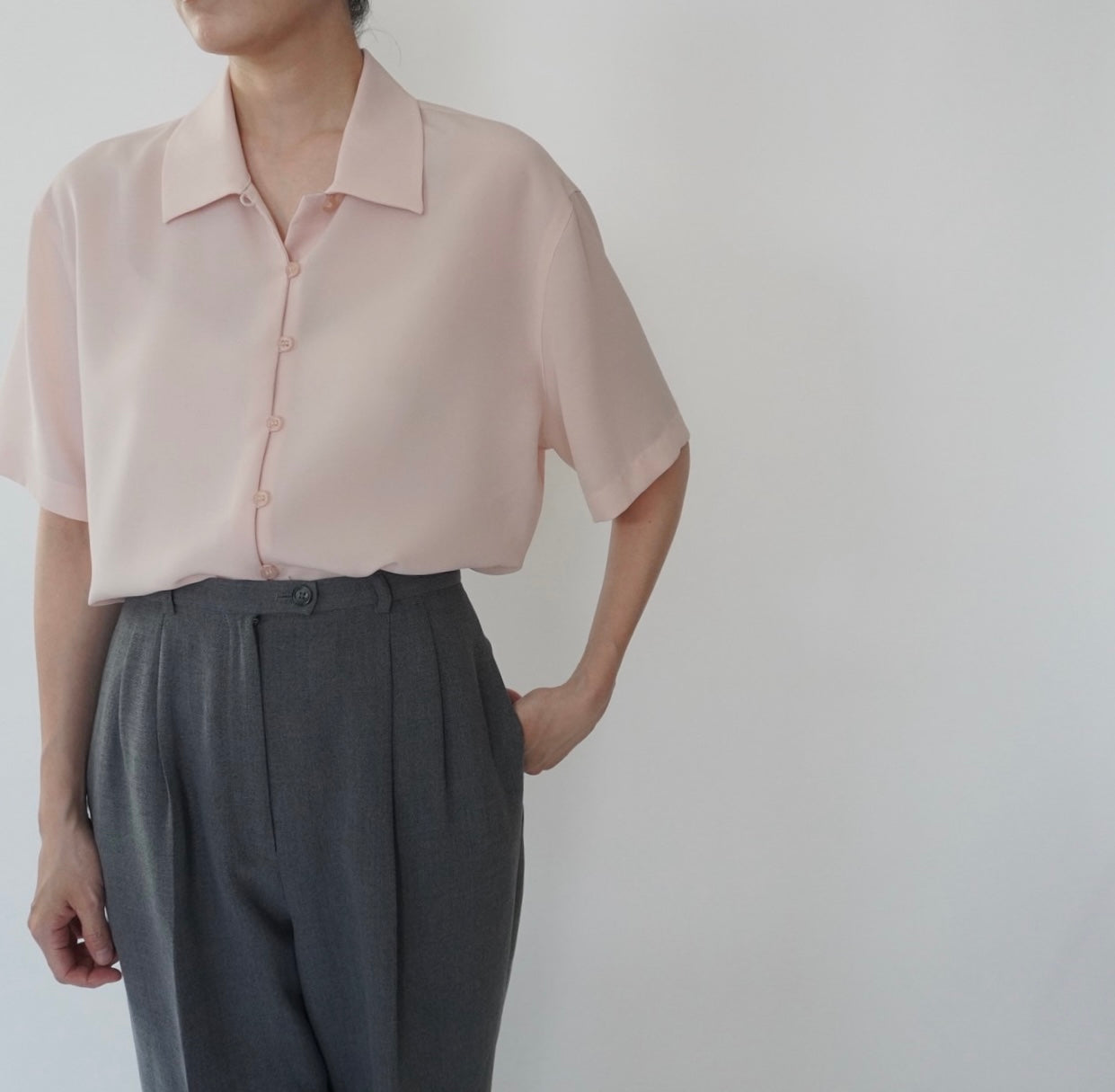 90s Light Pink Shirt