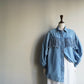 90s Fringe Design Denim Shirt Made in USA