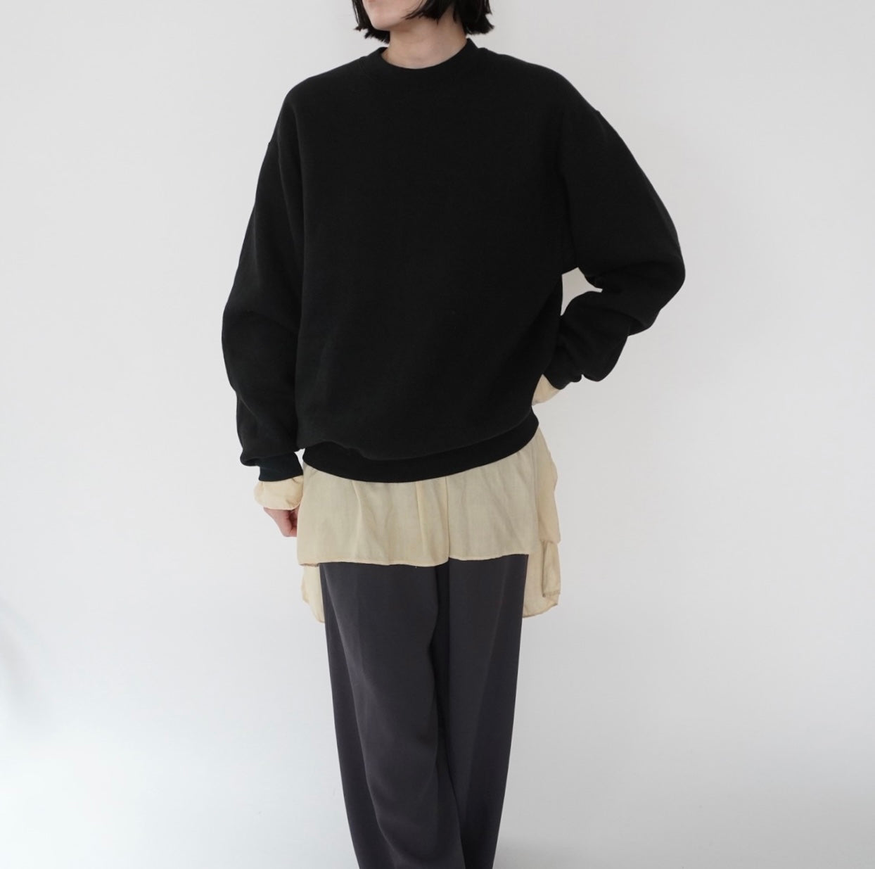 90s Black Sweater Made in USA