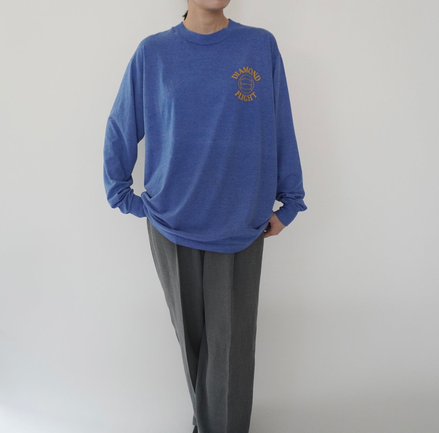 90s Printed Long T-shirt Made in USA