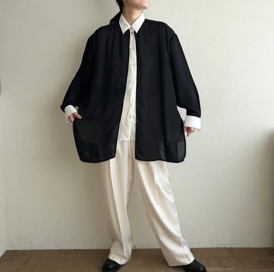 90s Black x White Shirt