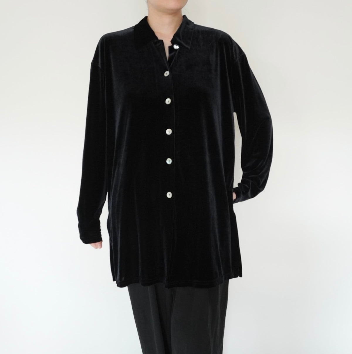 80s Velour Shirt Made in USA