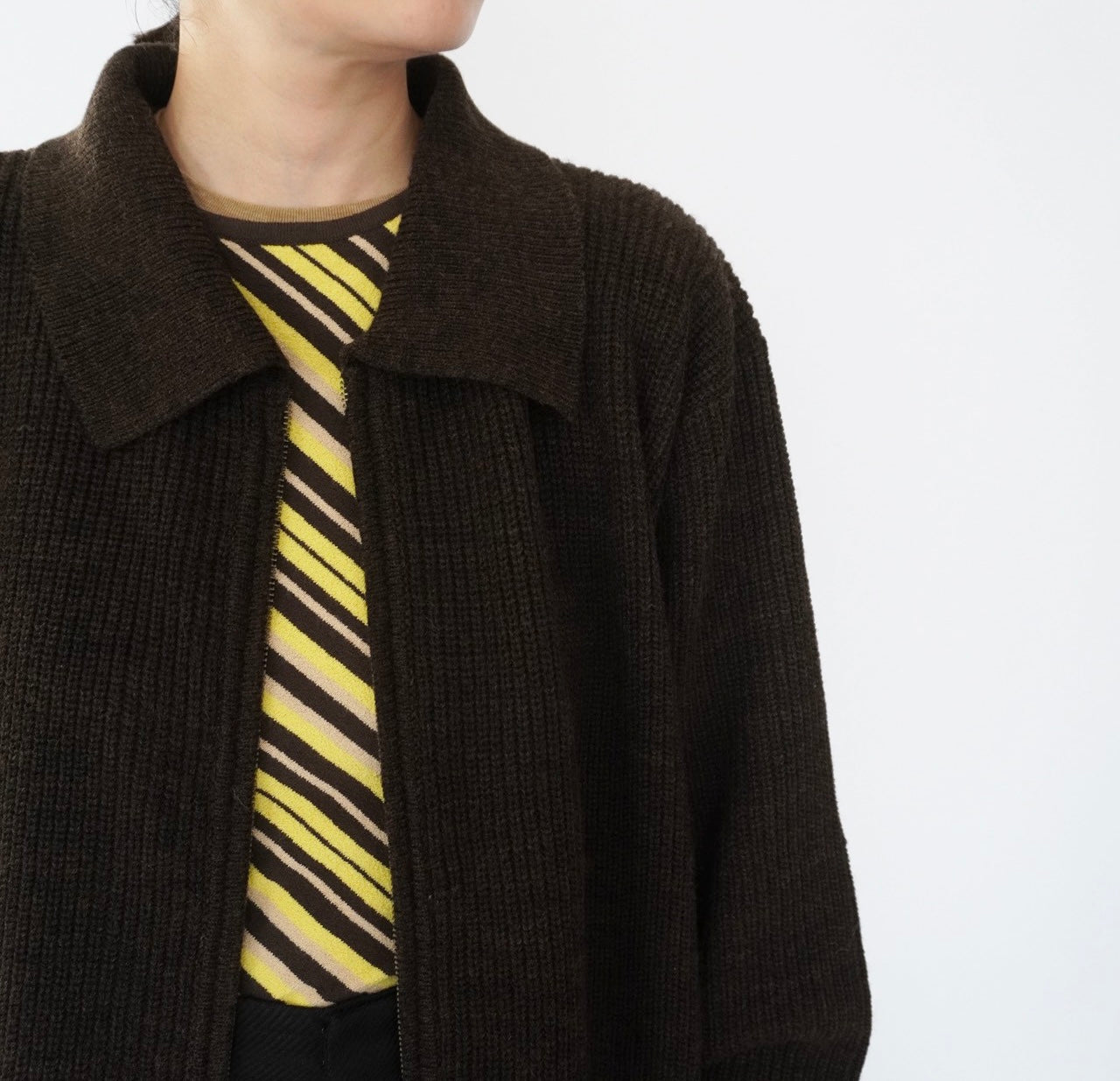 90s Zipped Knit Cardigan