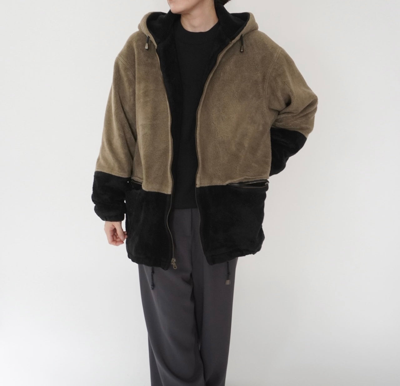 90s Two Tone Fleece Jacket