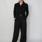 90s Black Ribbed Top