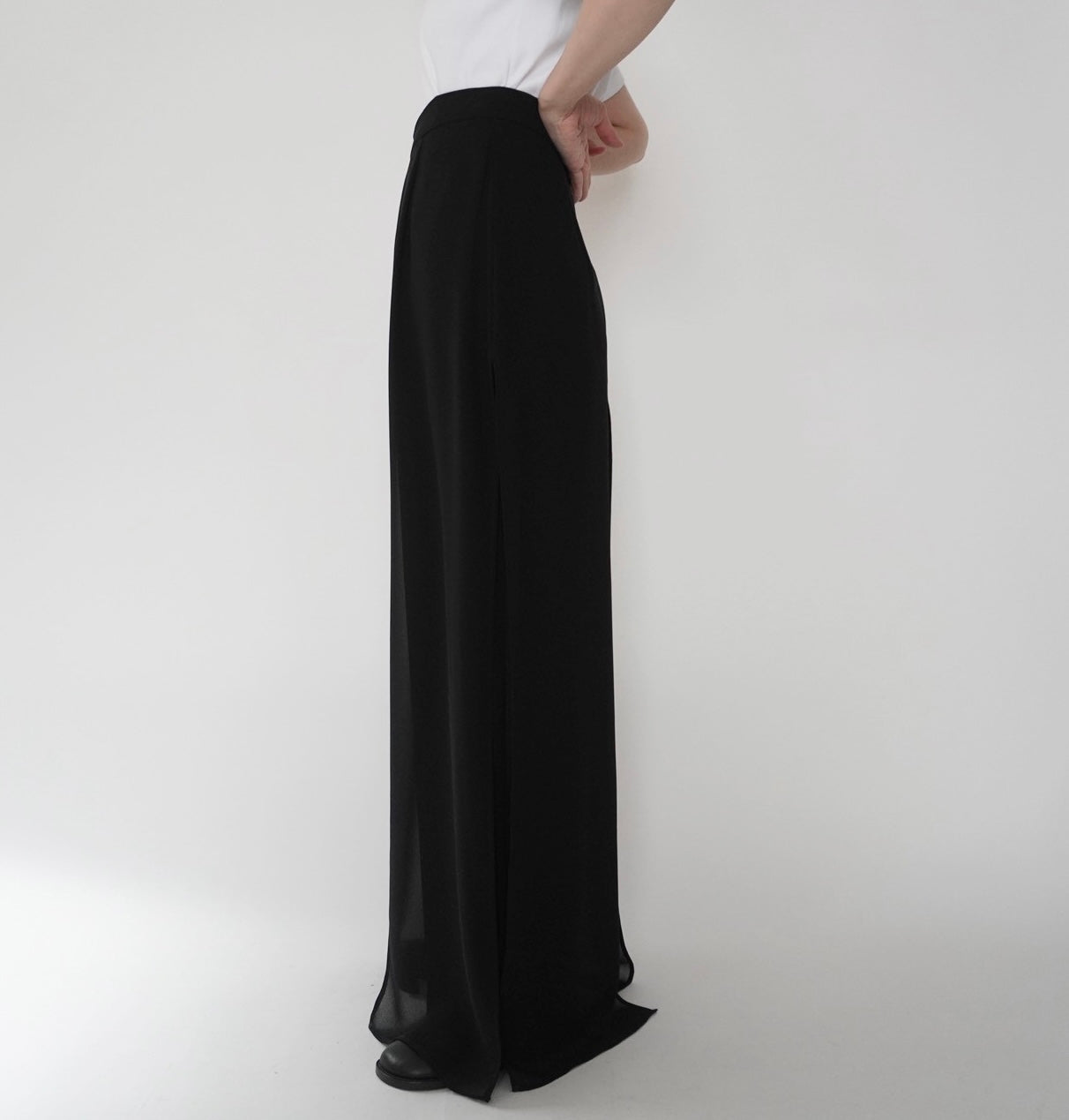 90s Slit Design Wide Pants Made in USA