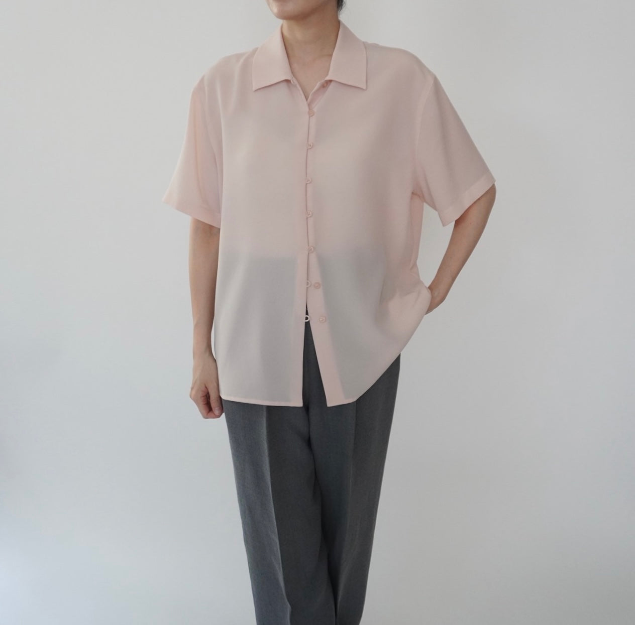 90s Light Pink Shirt