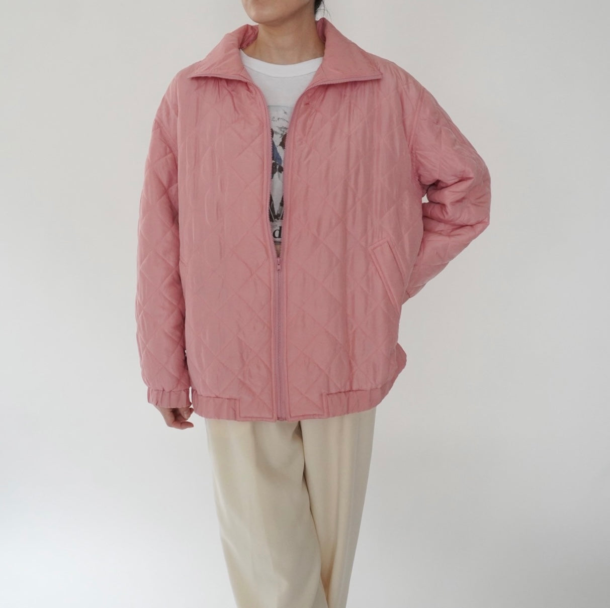 90s Silk Quilted Jacket
