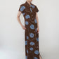 90s Printed Maxi Dress Made in USA