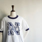90s Printed Ringer T-shirt Made in USA