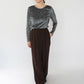 90s Velour Top Made in Italy