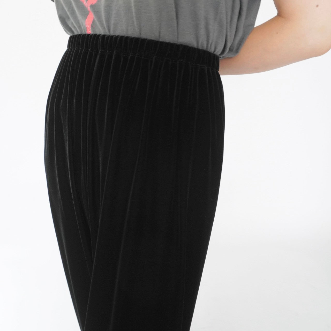 90s Black Velour Pants Made in USA