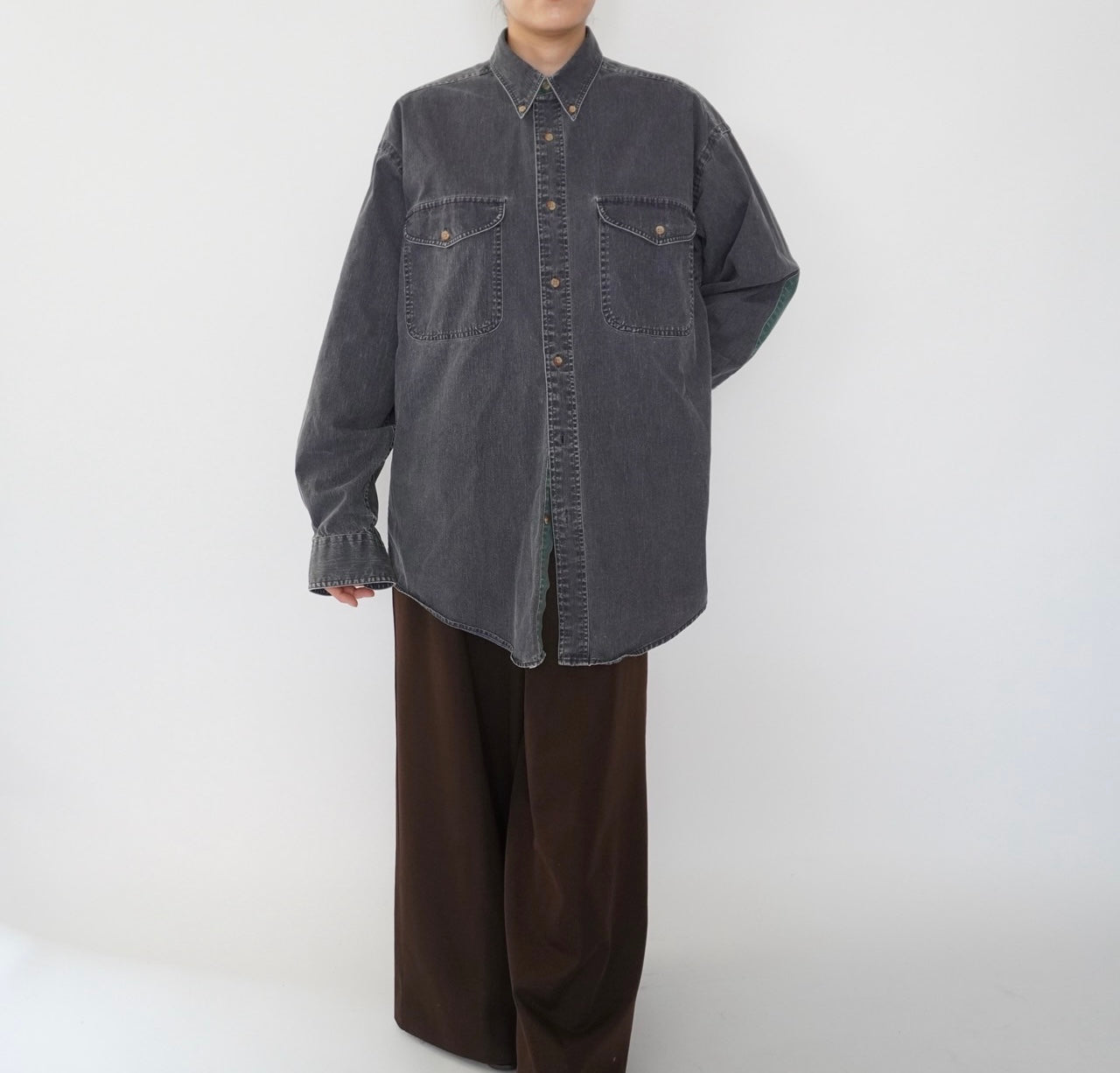 90s Two Tone Cotton Shirt