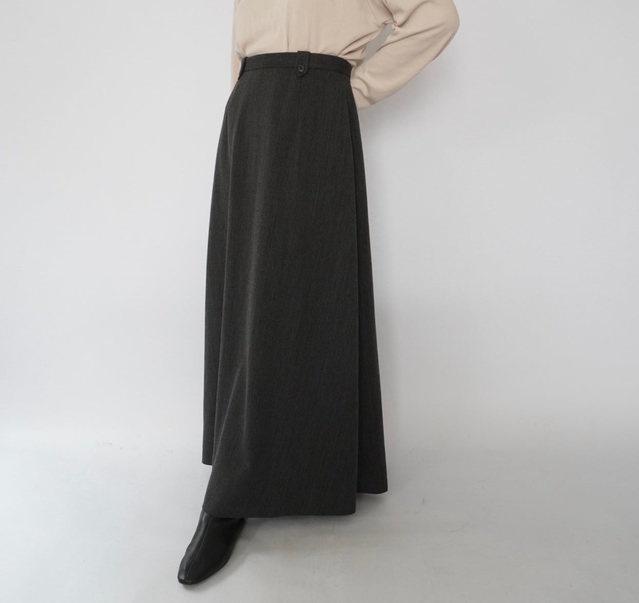 90s Wool Maxi Skirt