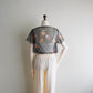 90s Printed Sheer Top