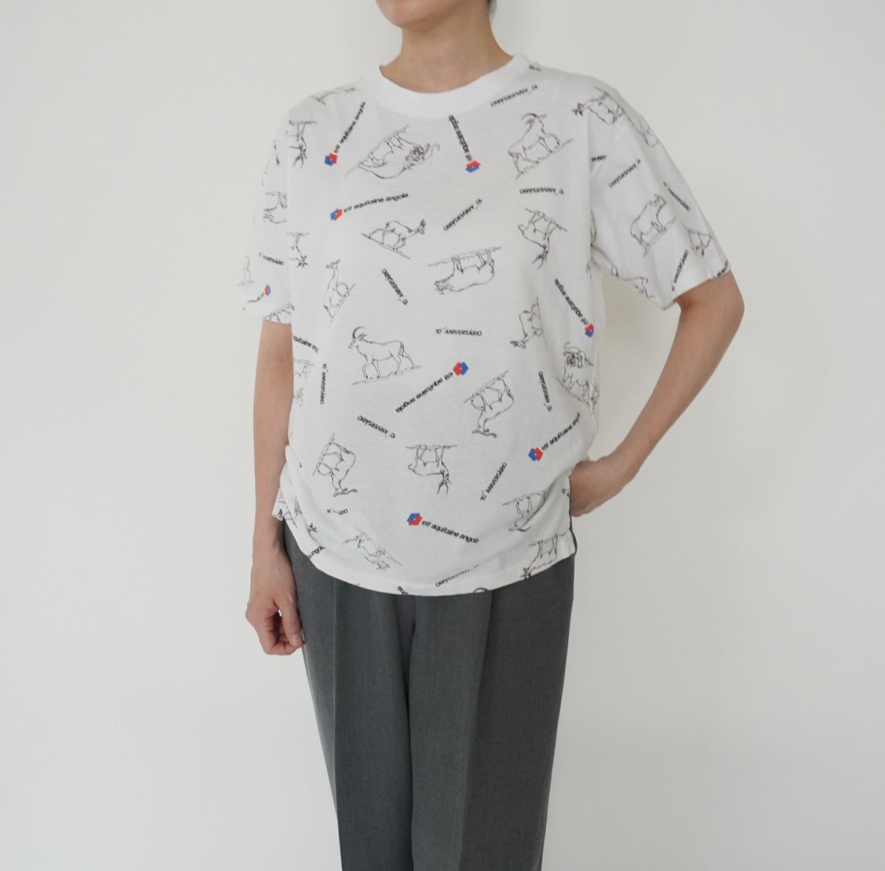 90s Printed T-shirt Made in France