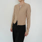90s Zip Design Ribbed Top Made in UK