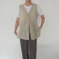 90s Beige Vest Made in USA