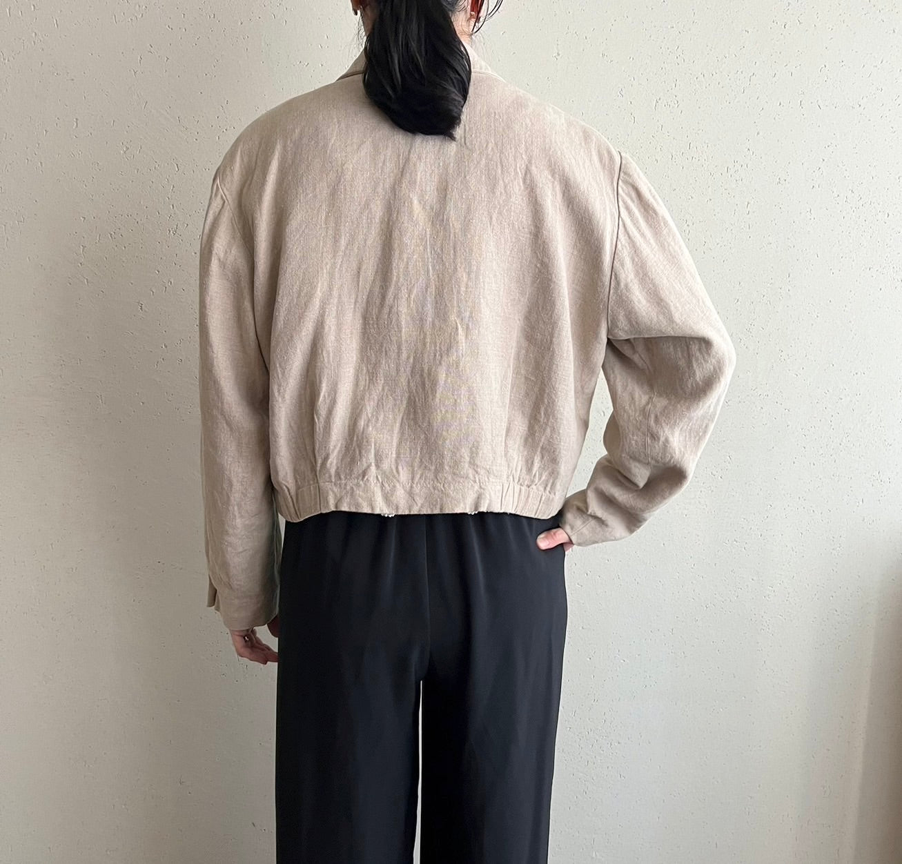 90s "DANABUCHMAN" Linen Jacket