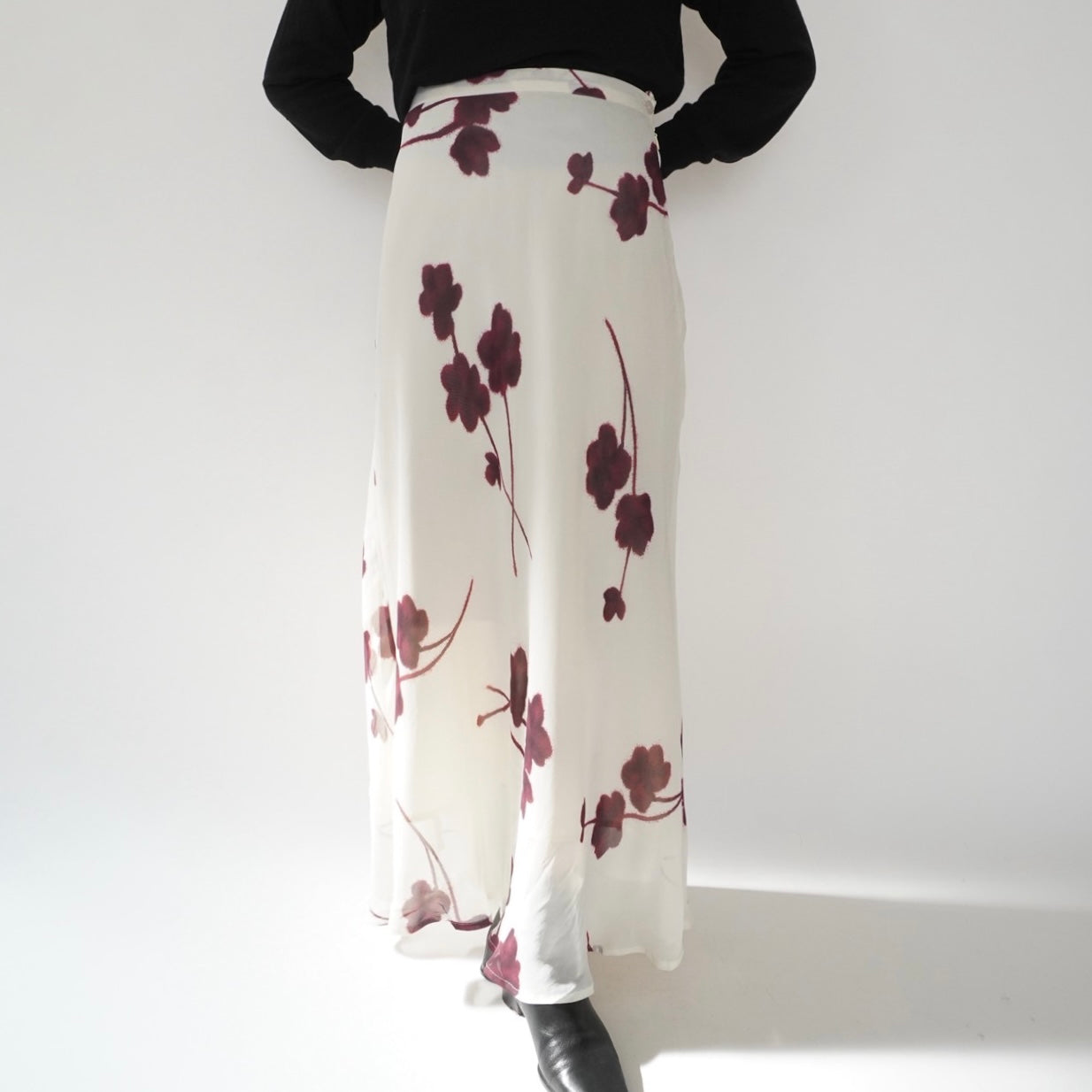 90s EURO Printed Skirt