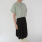 60s Plaid Boxy Blouse