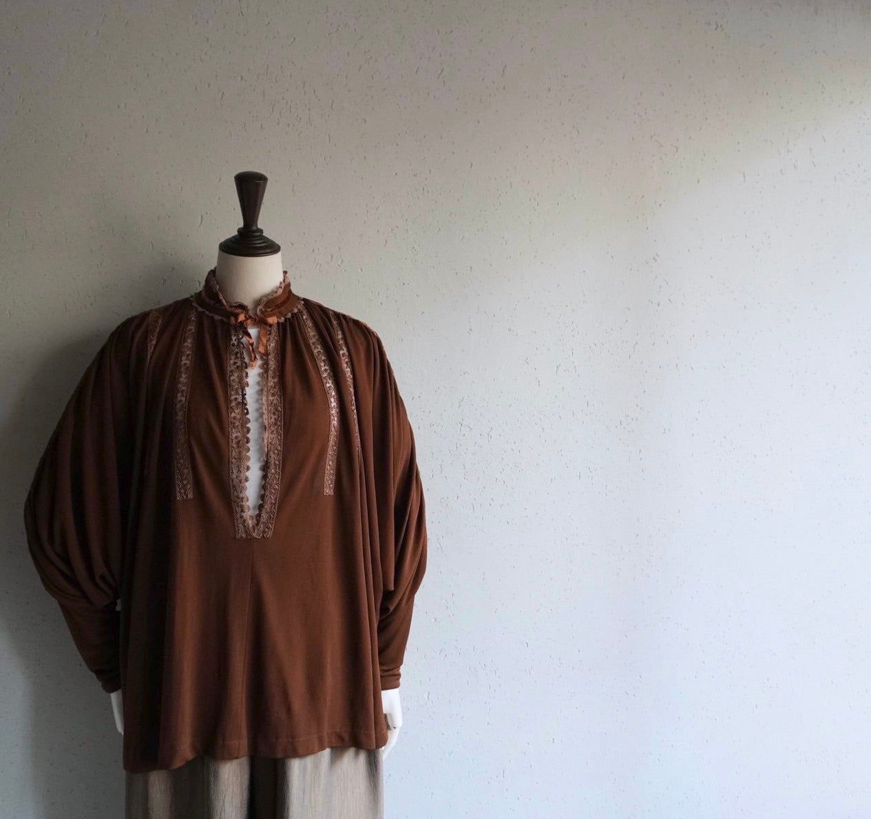 70s"Marisa Martin" Blouse Made in England