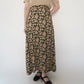 80s Floral Print Skirt Made in USA