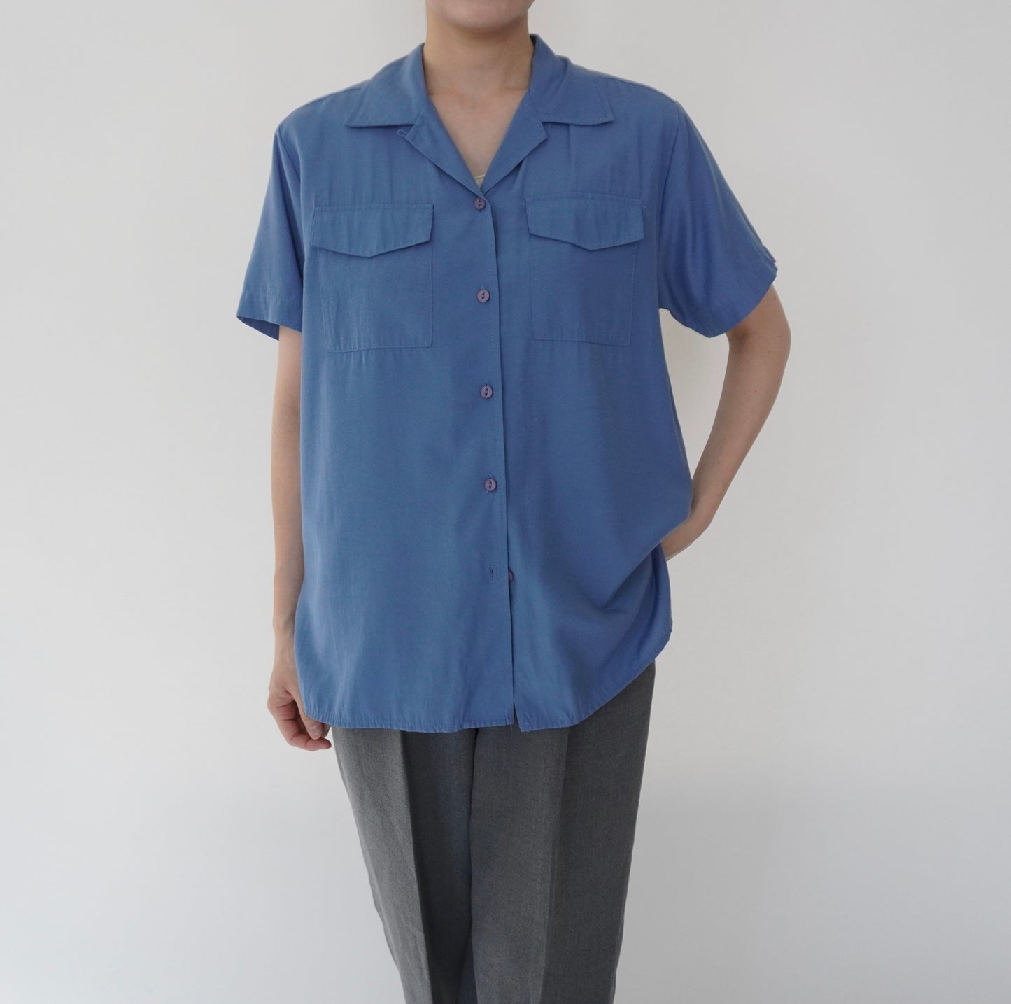 90s Blue Shirt