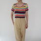 90s Multi Striped Top