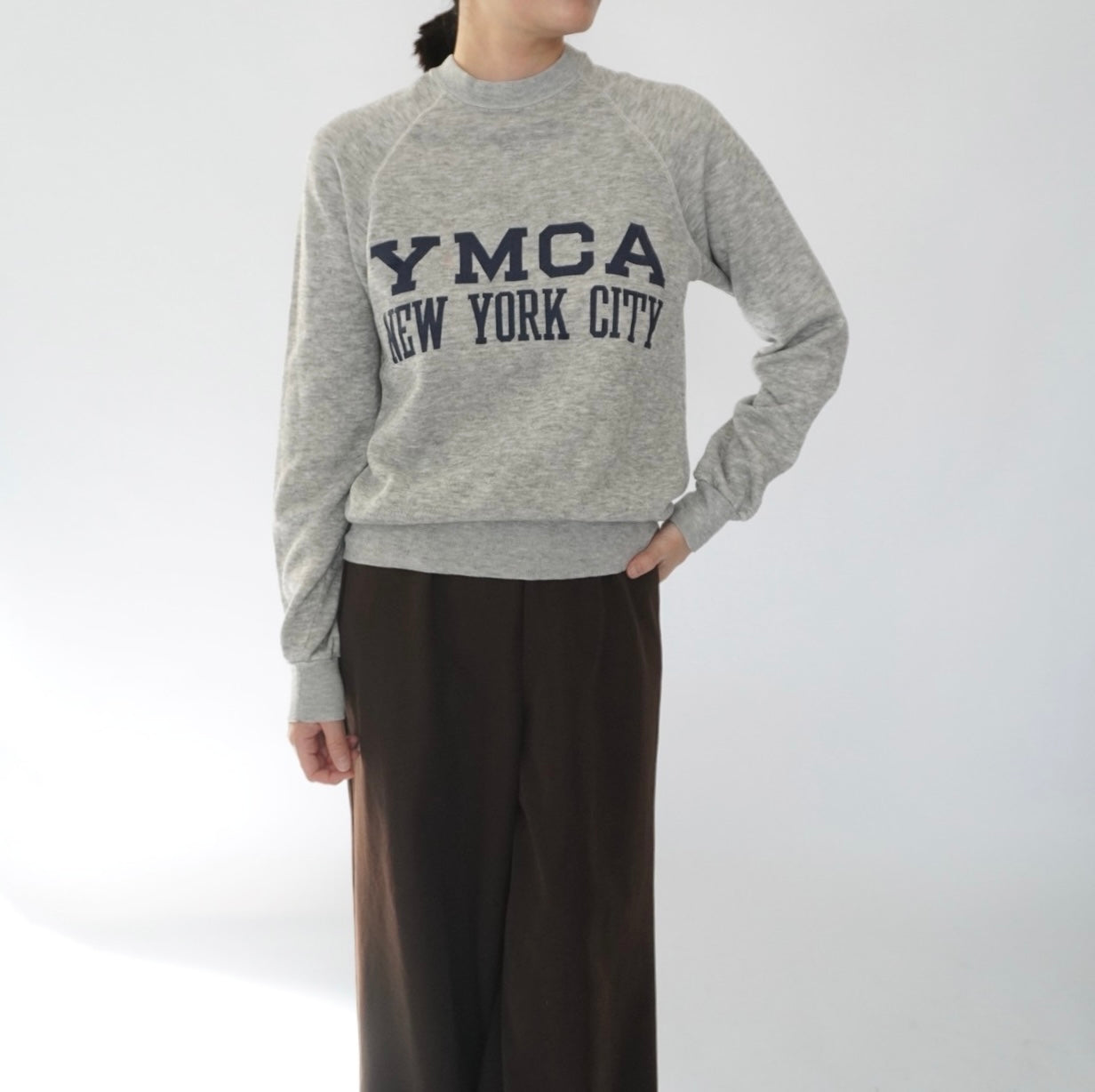 80s YMCA Printed Sweater Made in USA