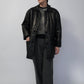 90s Black Leather Jacket Made in Italy
