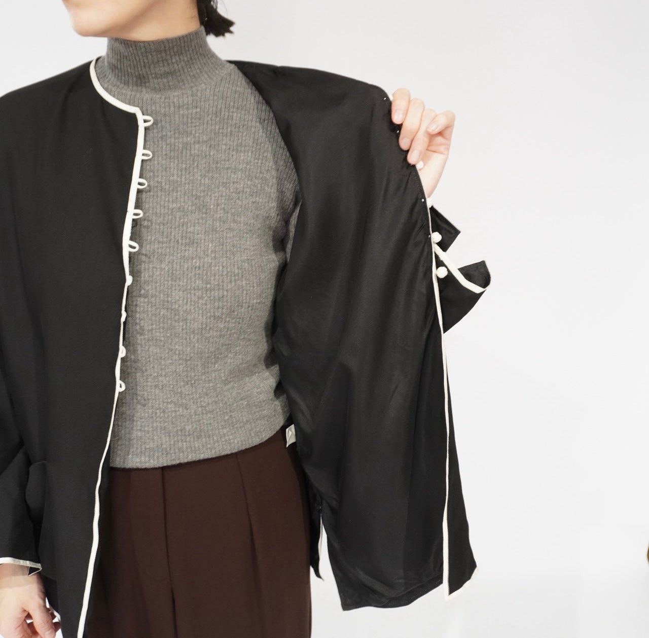 80s Design Silk Blouse,Jacket Made in USA