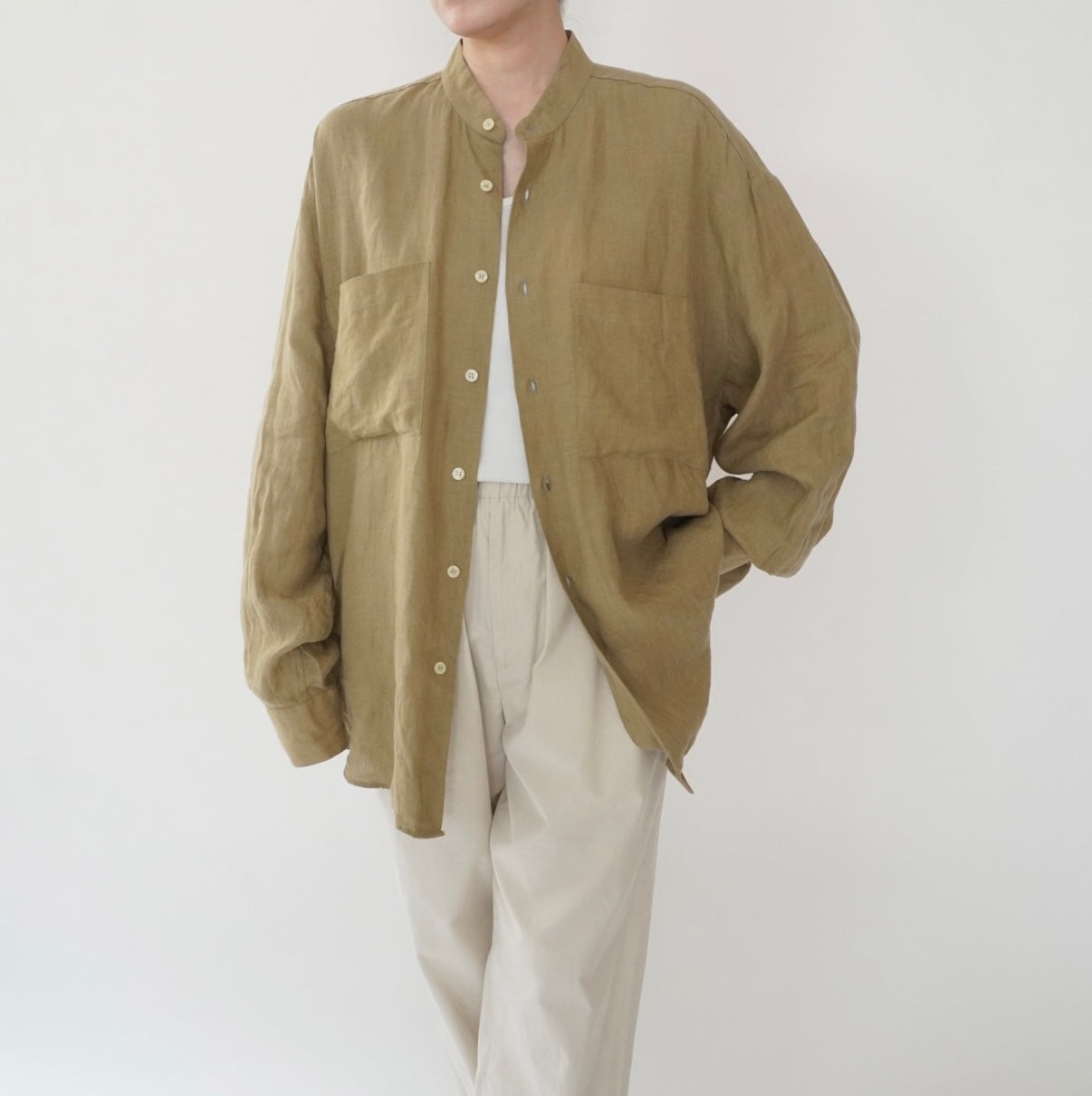 80s Linen Shirt Made in Italy