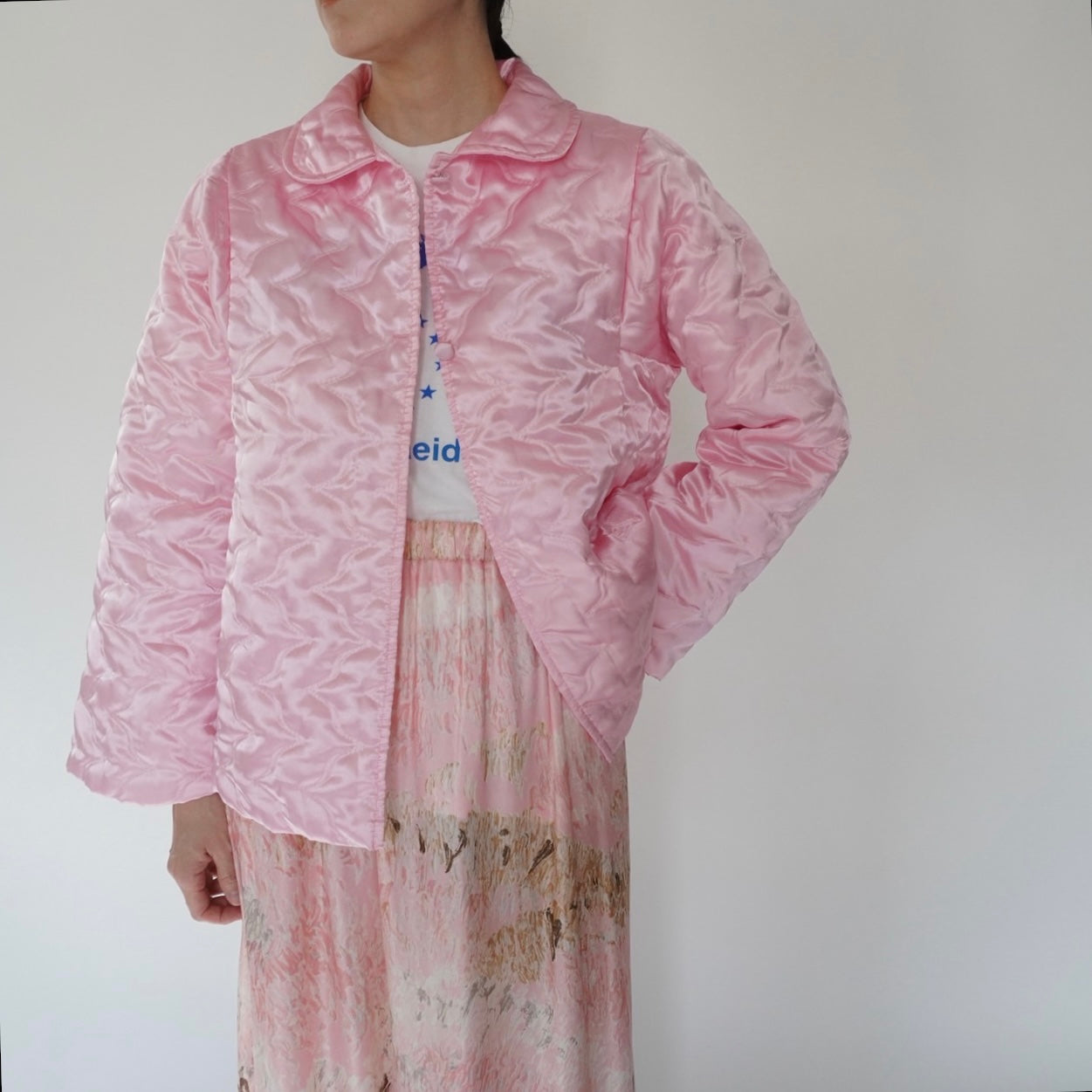 90s Quilted Light Jacket