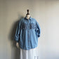 90s Fringe Design Denim Shirt Made in USA