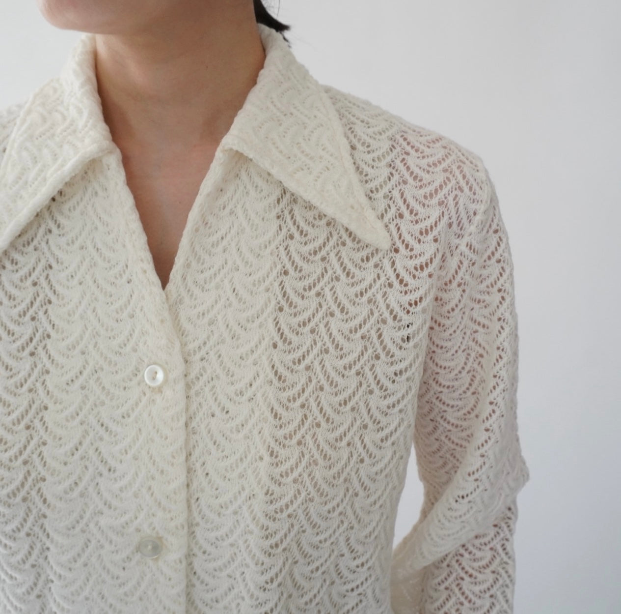 70s Lace Design Shirt