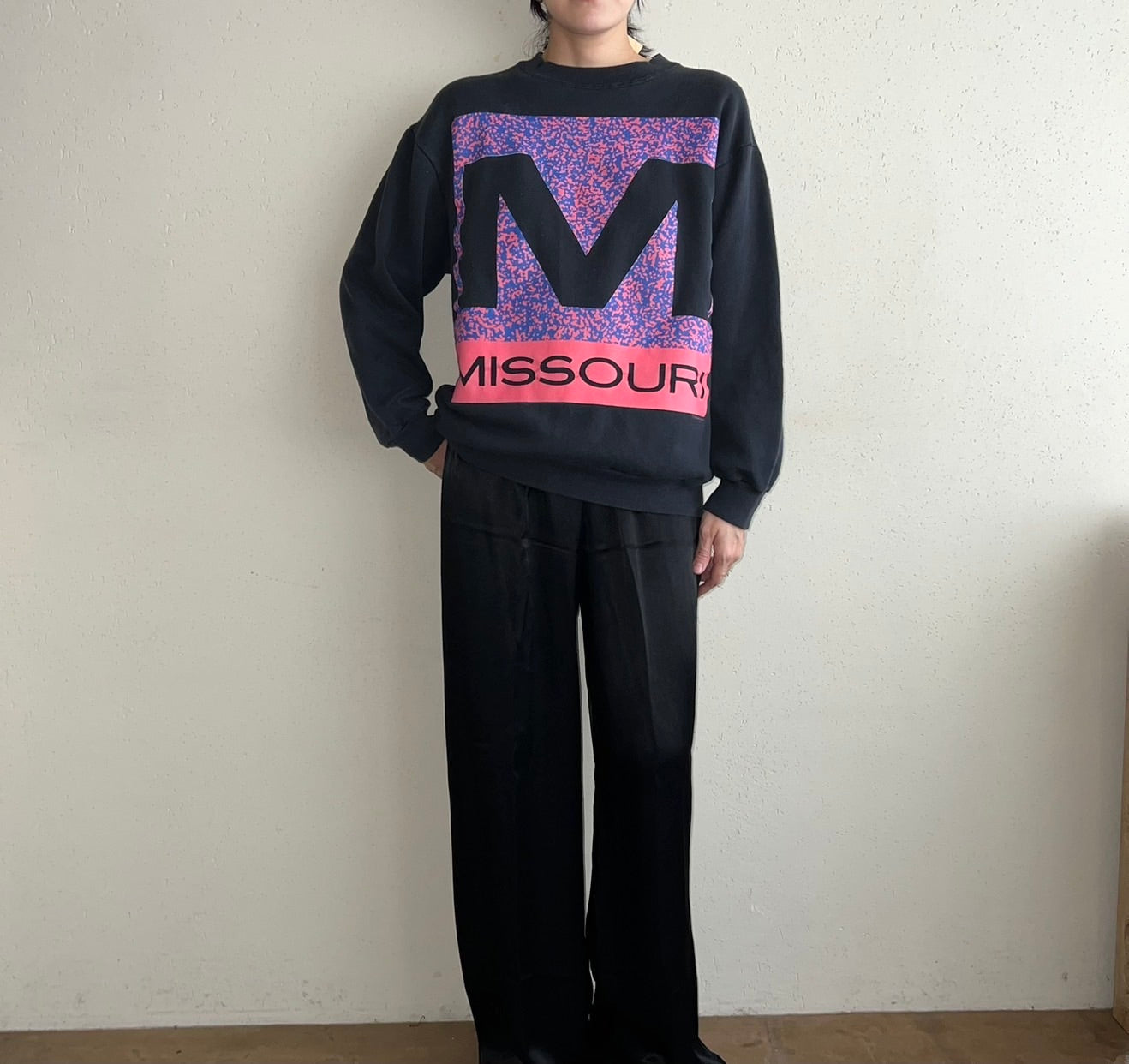 90s Printed Sweater Made in USA