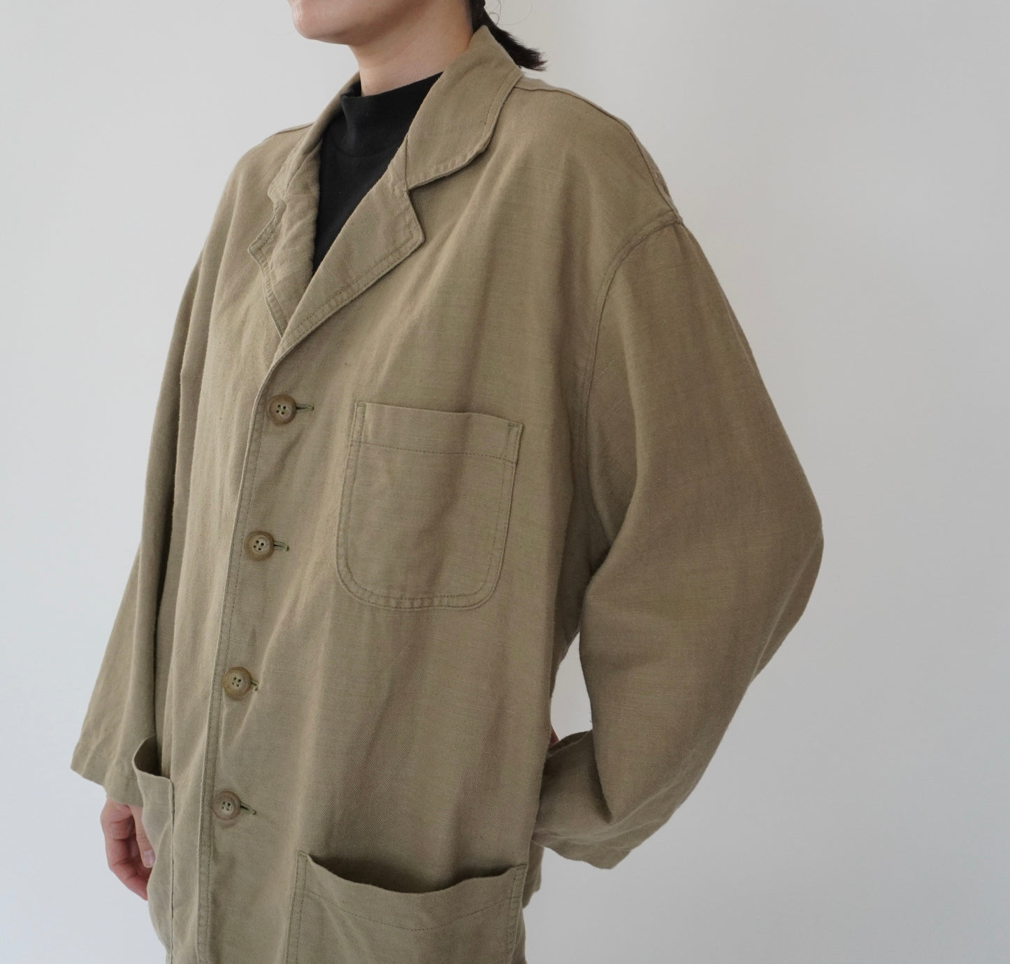 90s Cotton x Linen Light Jacket