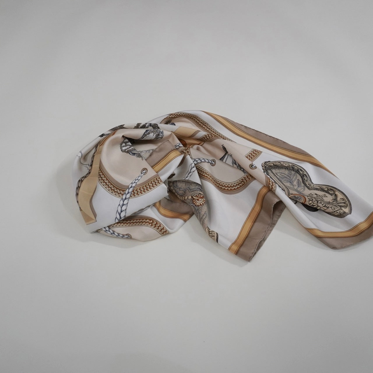 "Hermès " Silk Scarf Made in France