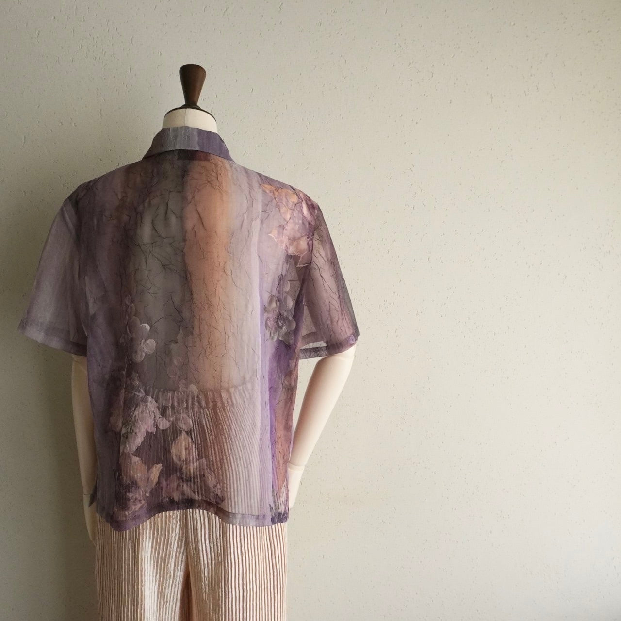 90s Printed Sheer Shirt Made in USA