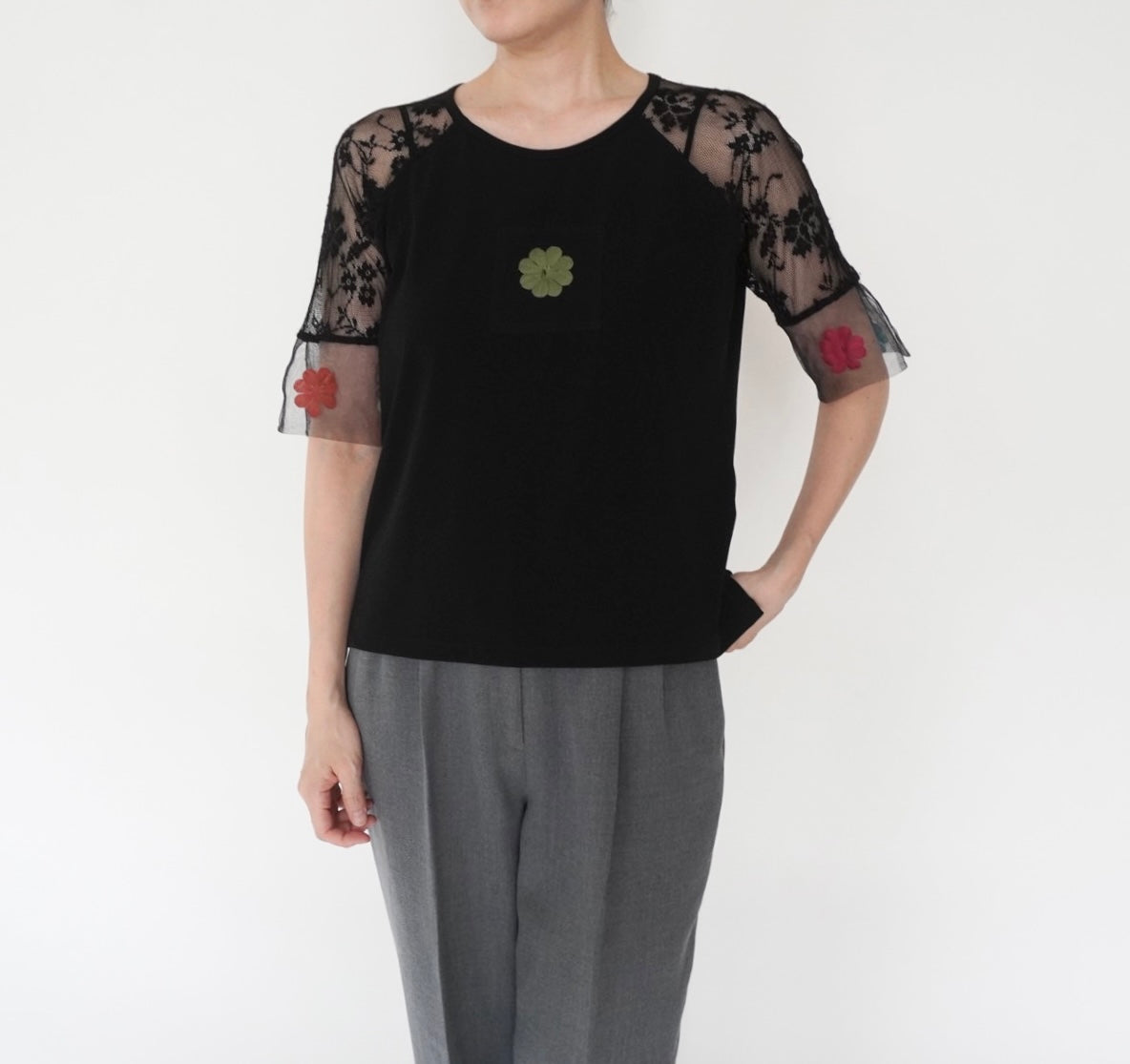 90s Lace Design Top