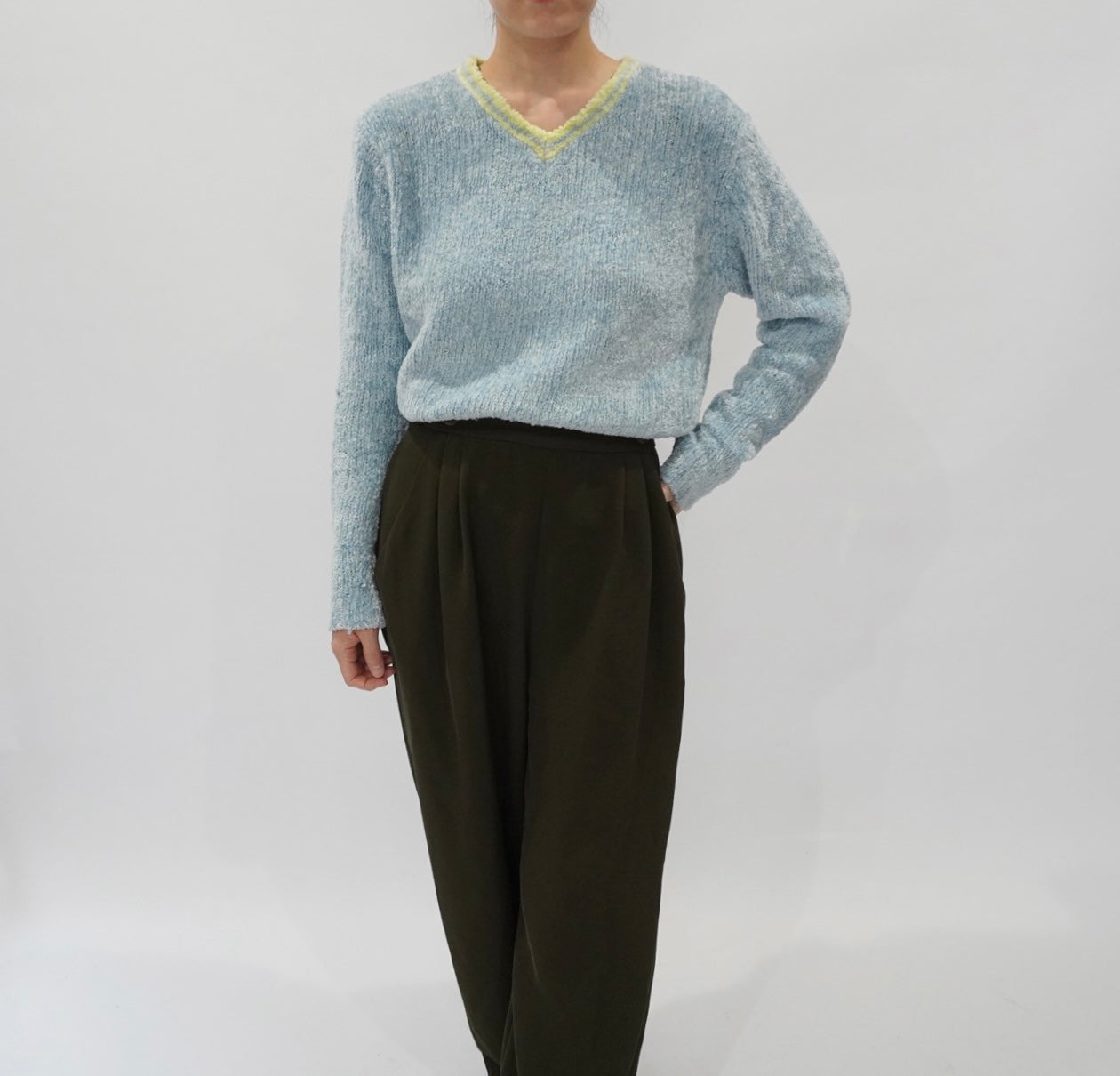 90s Light Blue Top